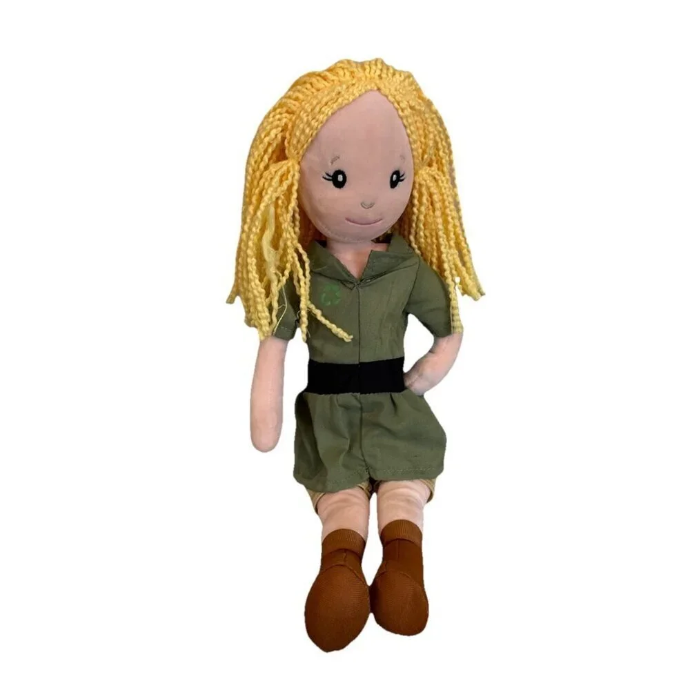 The Petting zoo Zookeeper Plush Girl Doll Blonde Hair 16
